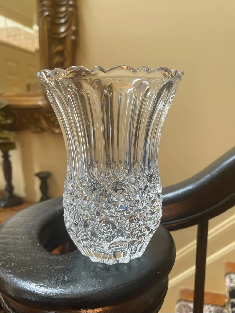 Vintage Cristal d'Arques Longchamp Crystal Vase Candle Holder 6